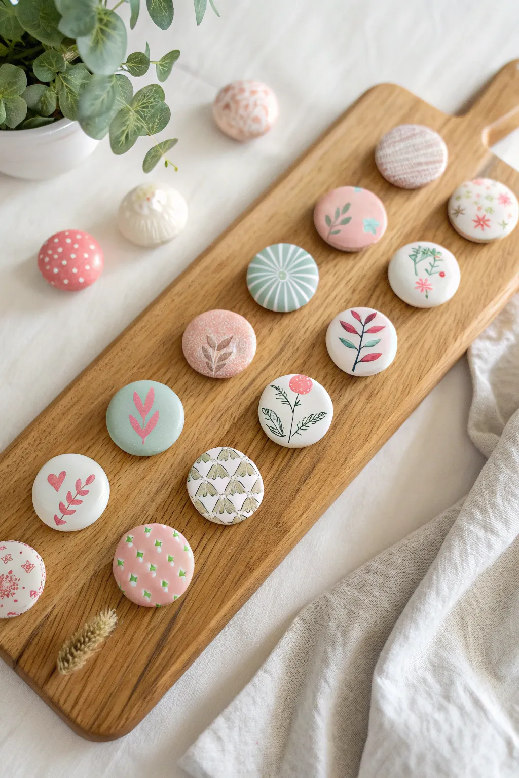 Transform your space with a touch of whimsy: DIY decorative knobs jewelry board.