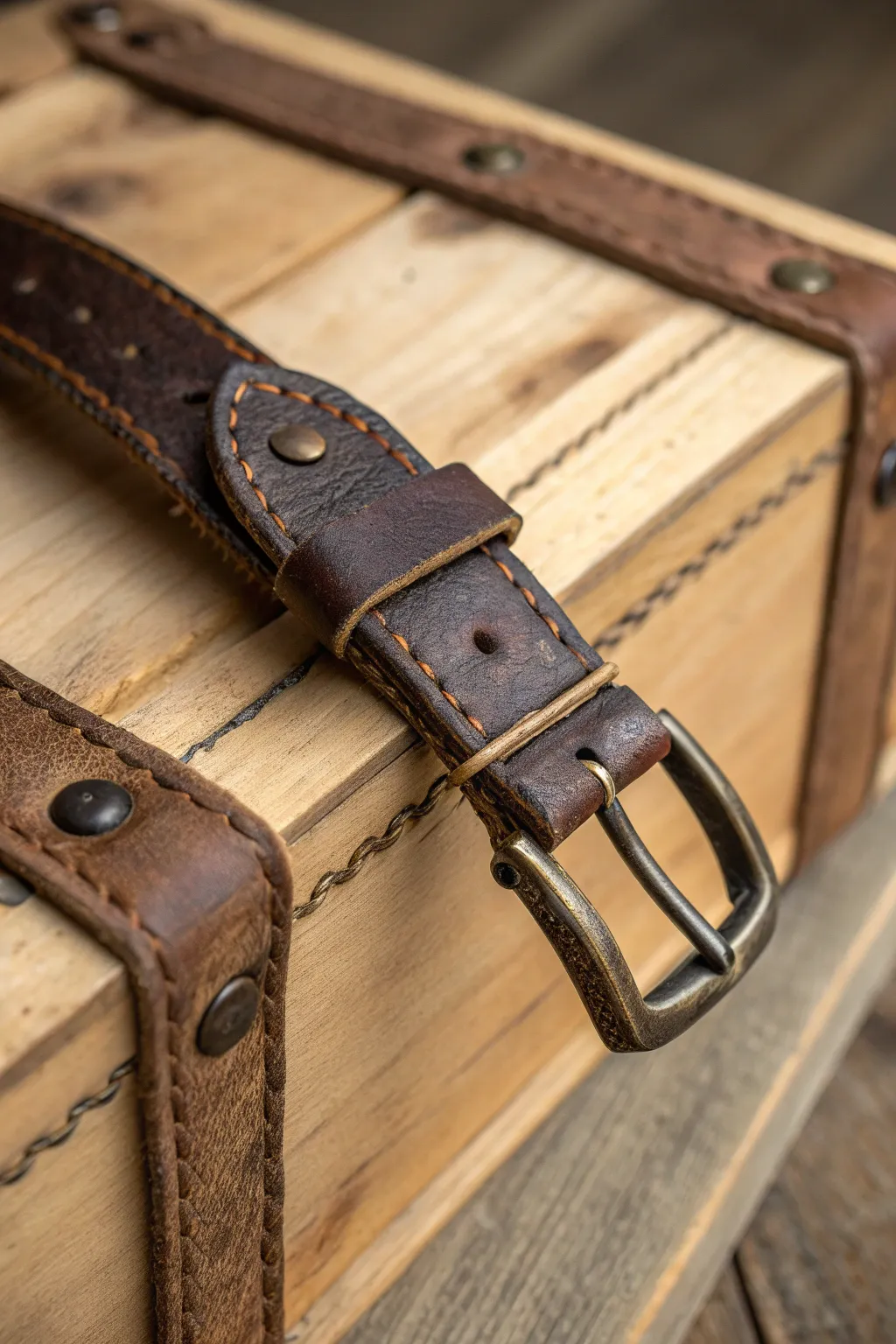 Secure in Style: Transform old belts into versatile adjustable strap latches.