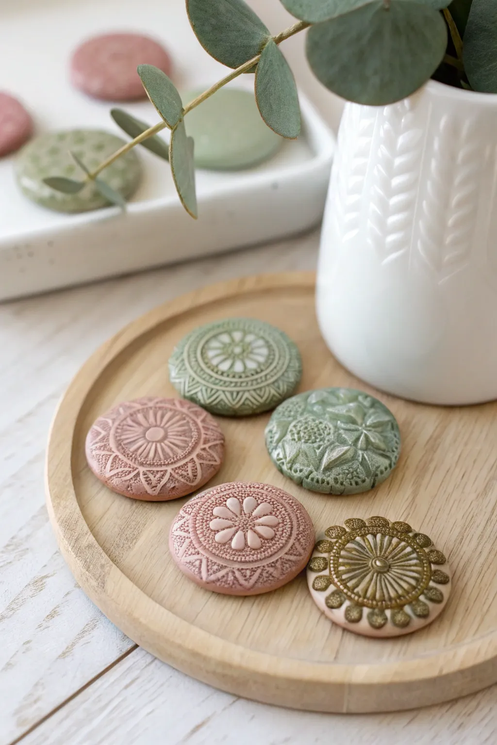 Transform vintage buttons into delightful magnets for a nostalgic touch of charm.