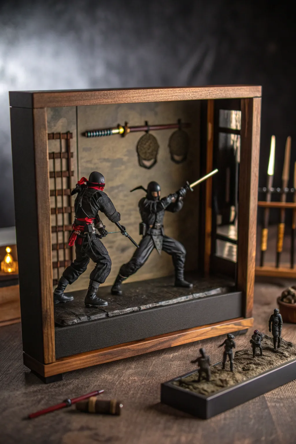 Unleash your inner warrior: Craft a Ninja Shadow Box for the ultimate display of stealth and artistry.