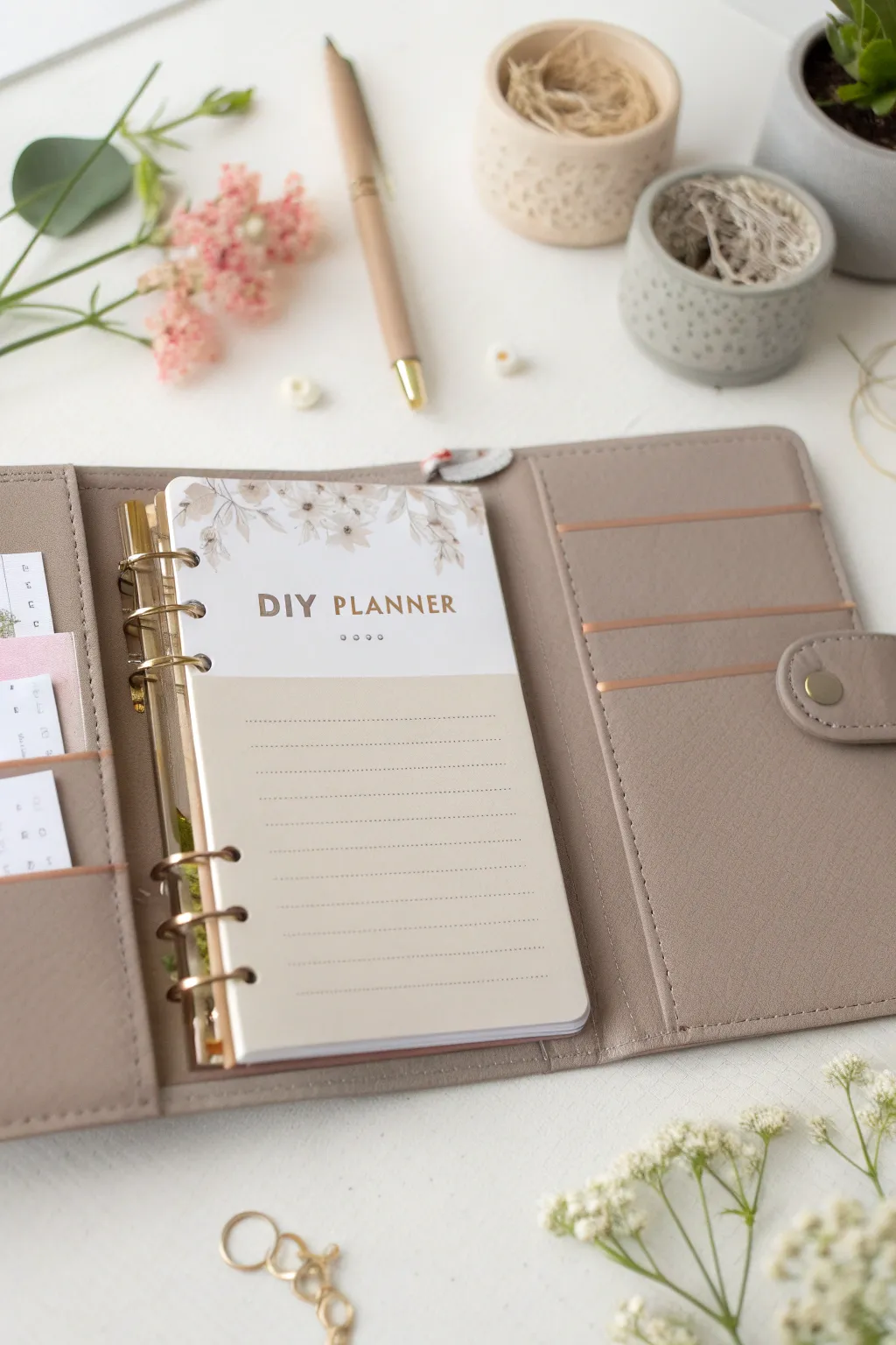 Craft your planner's personality with bespoke pocket pages. #DIYElegance #MinimalistCharm