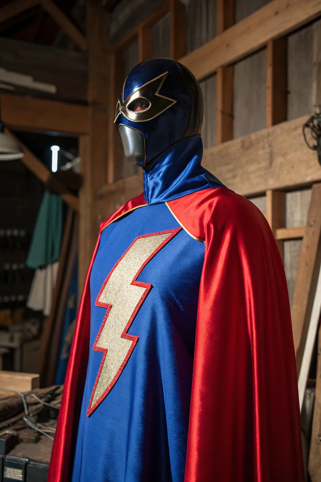 Unleash your inner hero with a DIY superhero wrestler costume—where craftsmanship meets creativity!