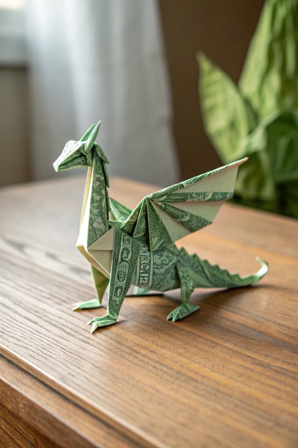 Unleash your creativity with this stunning dollar bill dragon, where craftsmanship meets elegance.