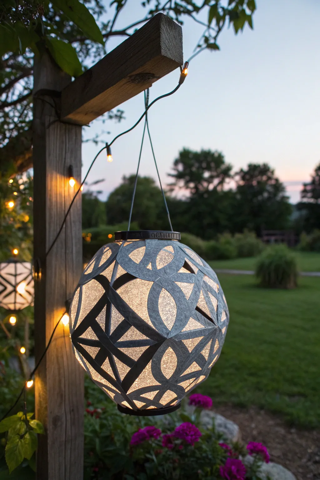 Illuminate your garden with the art of duct tape lanterns—where creativity meets craftsmanship.