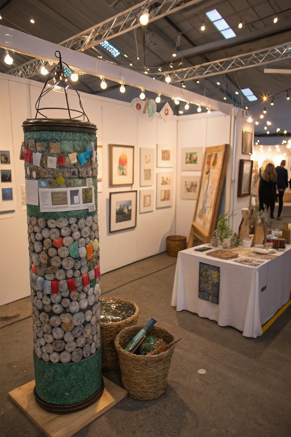 Upcycled art showcases the beauty of repurposing.