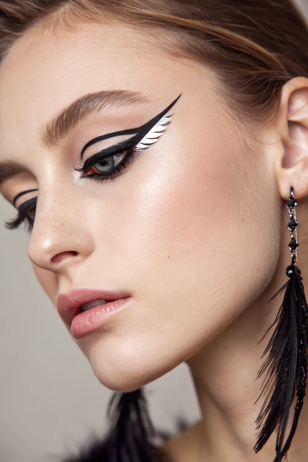 Elevate simplicity with chic cat eyes for a bold, boho-inspired statement.