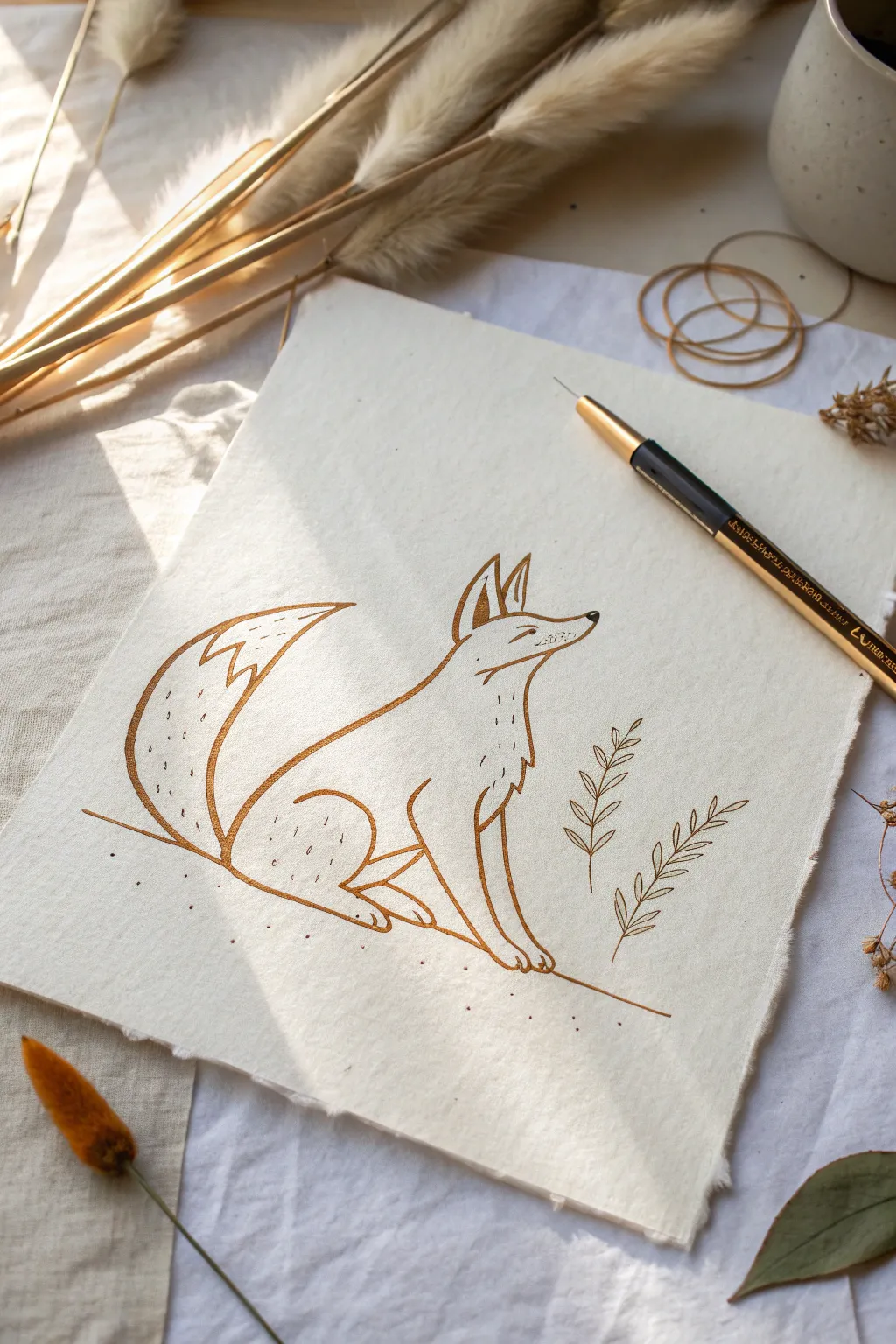 Bring a touch of whimsy to your space with minimalist animal line art, perfect for a charming nursery or playful corner.