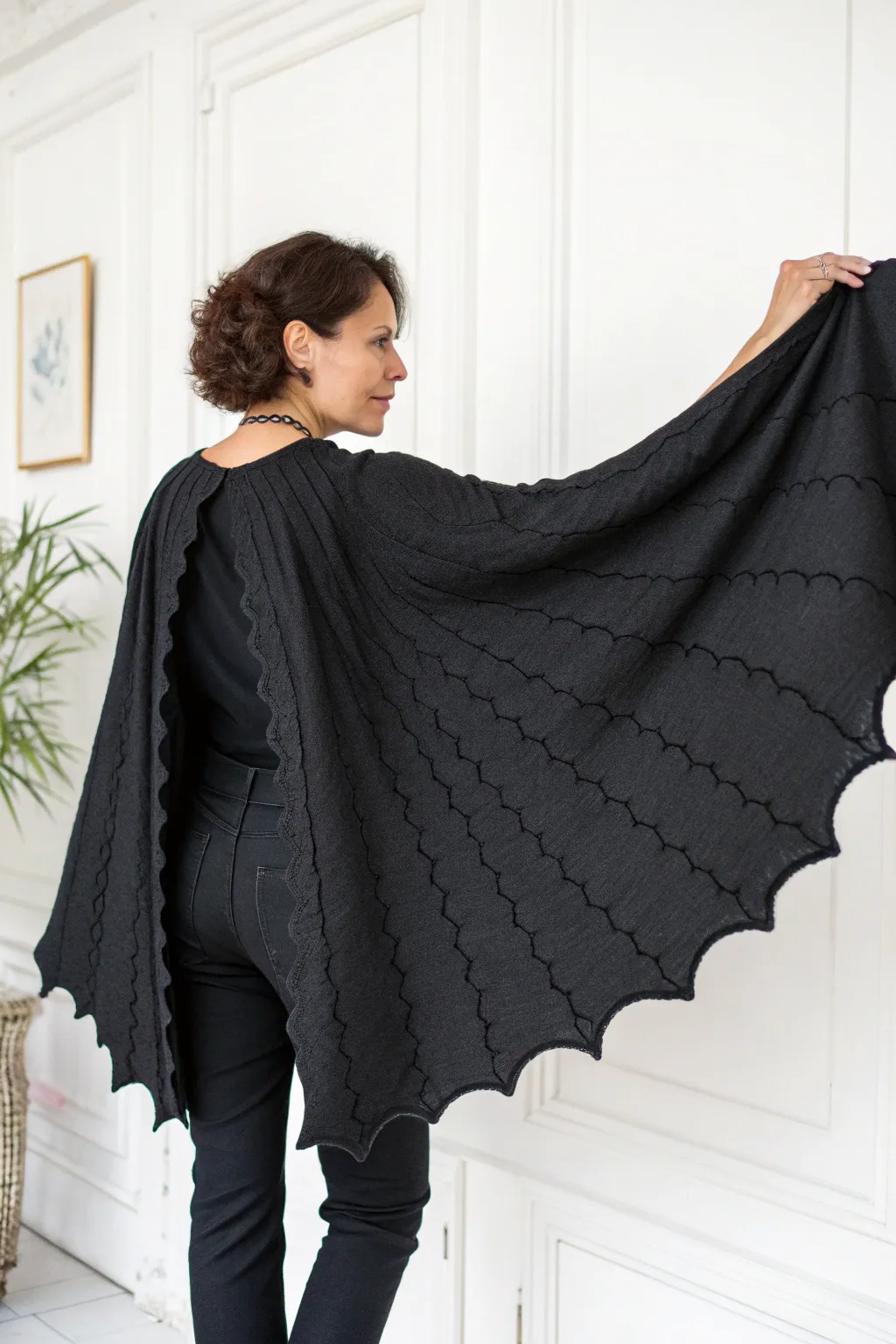 Craft your own chic and simple bat costume with a touch of elegance and creativity.