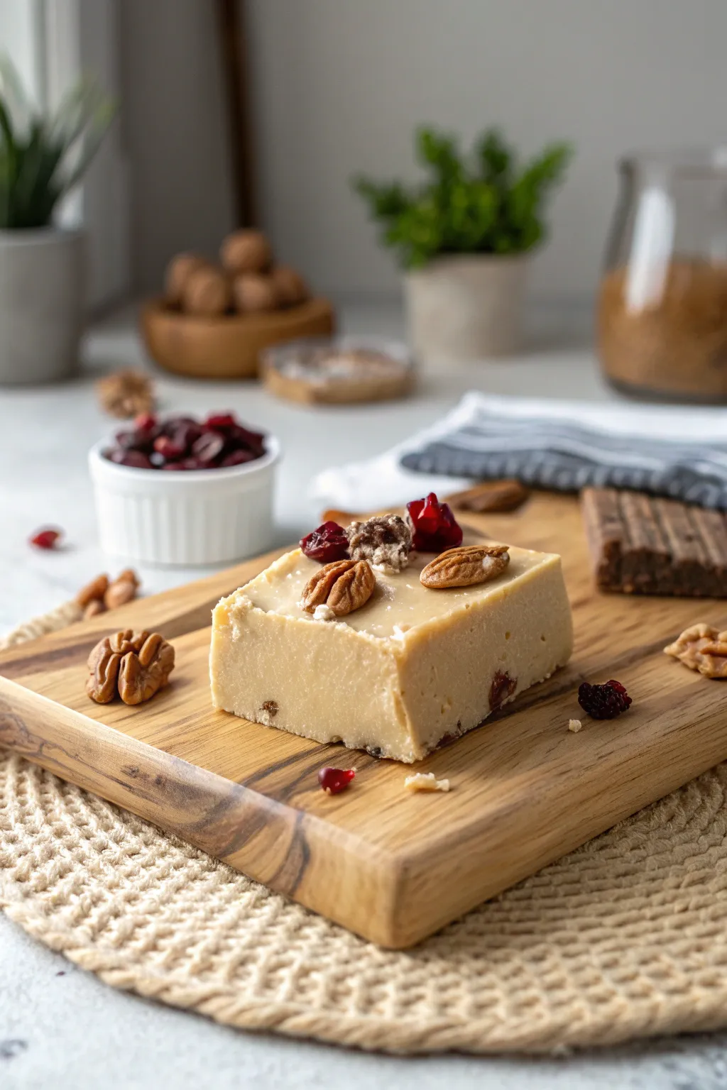 Indulge in the richness of homemade fudge with a nutty twist. Perfectly crafted for gifting.