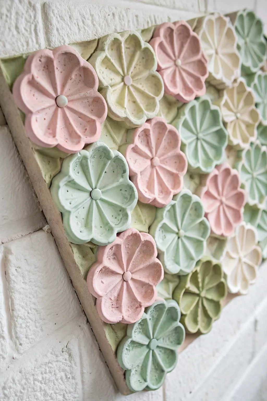 Transform everyday egg cartons into stunning wall art that embodies simplicity and elegance.