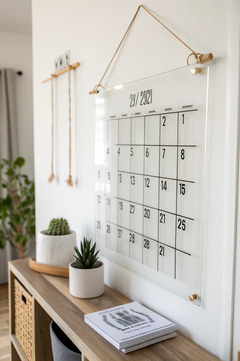 Elevate your home organization with this stylish DIY acrylic calendar—where simplicity meets modern elegance.