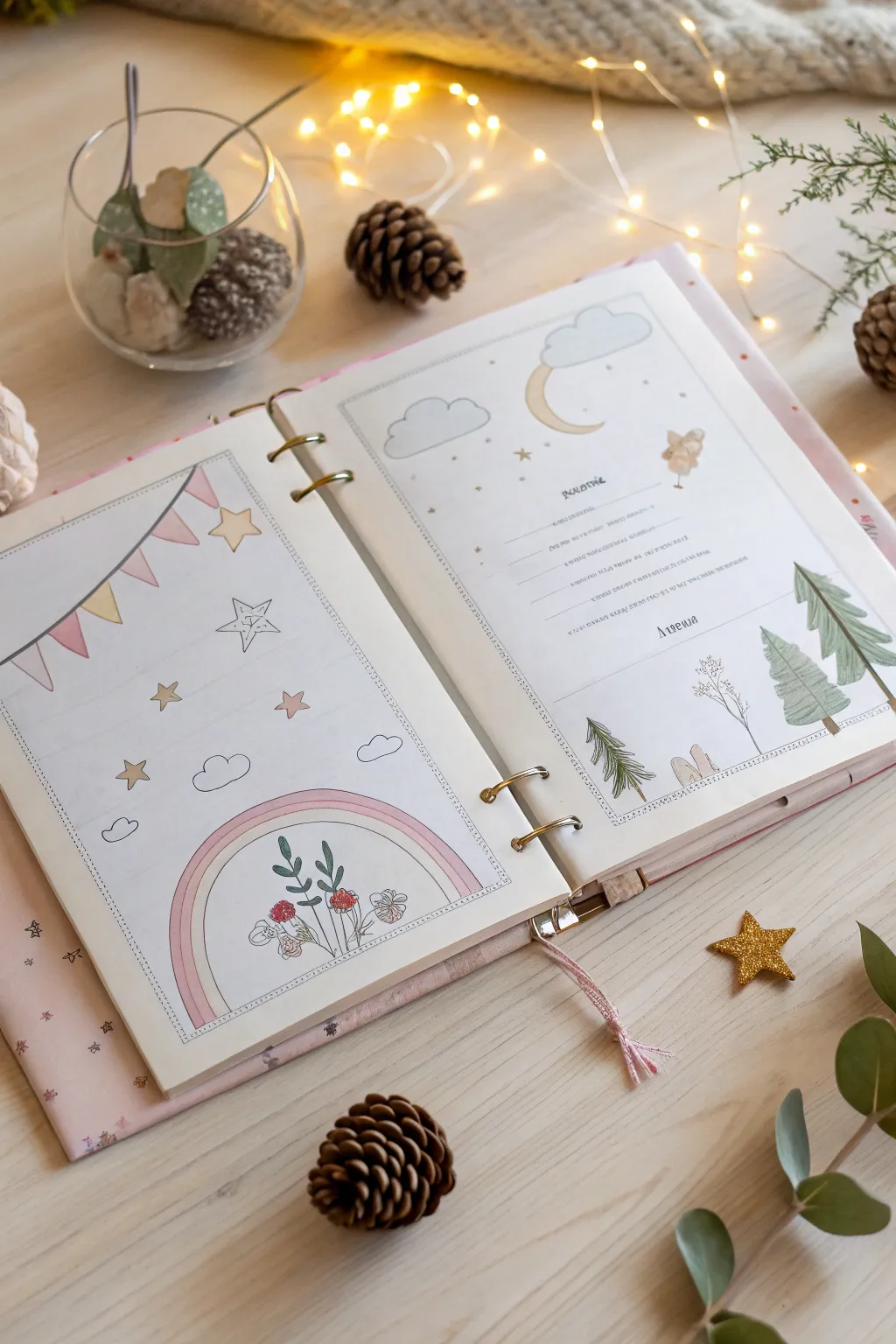 Transform your memories into magical tales with themed storybook scrapbook layouts.