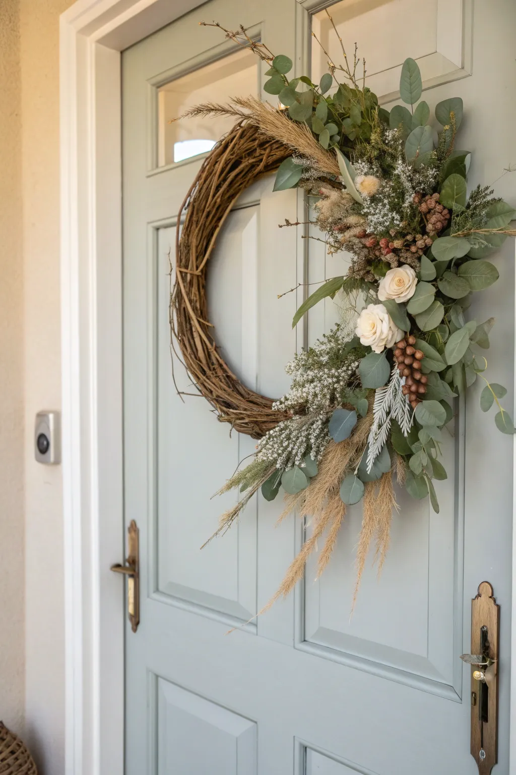 Embrace the seasons with a handcrafted wreath that welcomes guests with warmth and creativity.