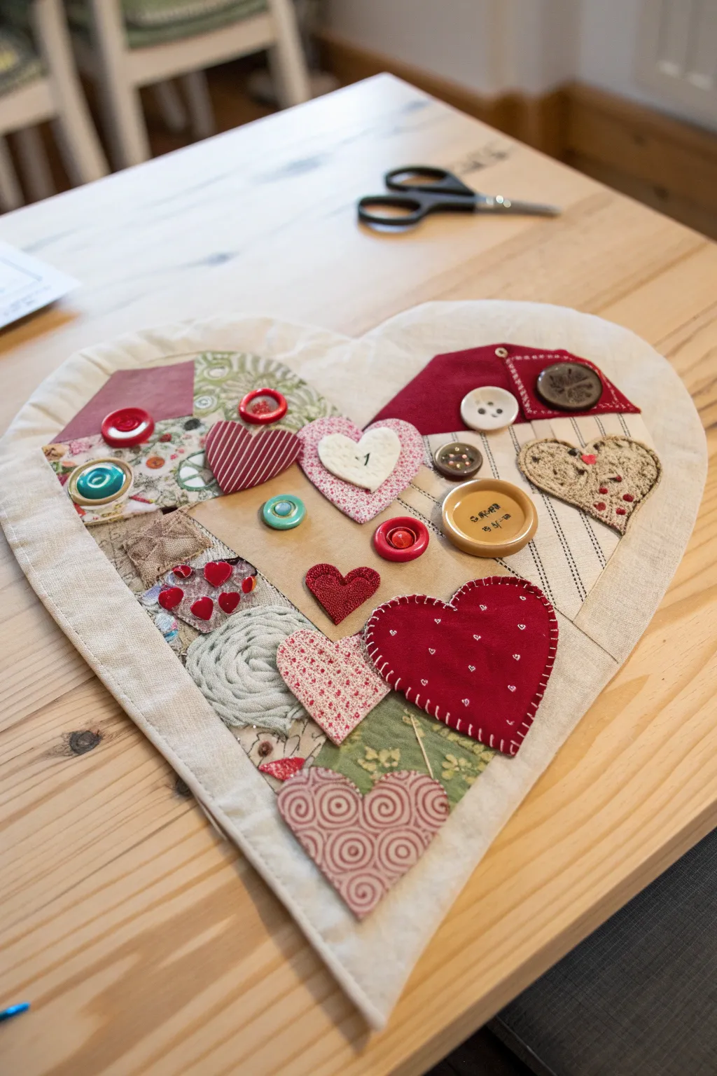 Discover the beauty in creative simplicity with this charming mixed media heart art, perfect for inspiring young artists.