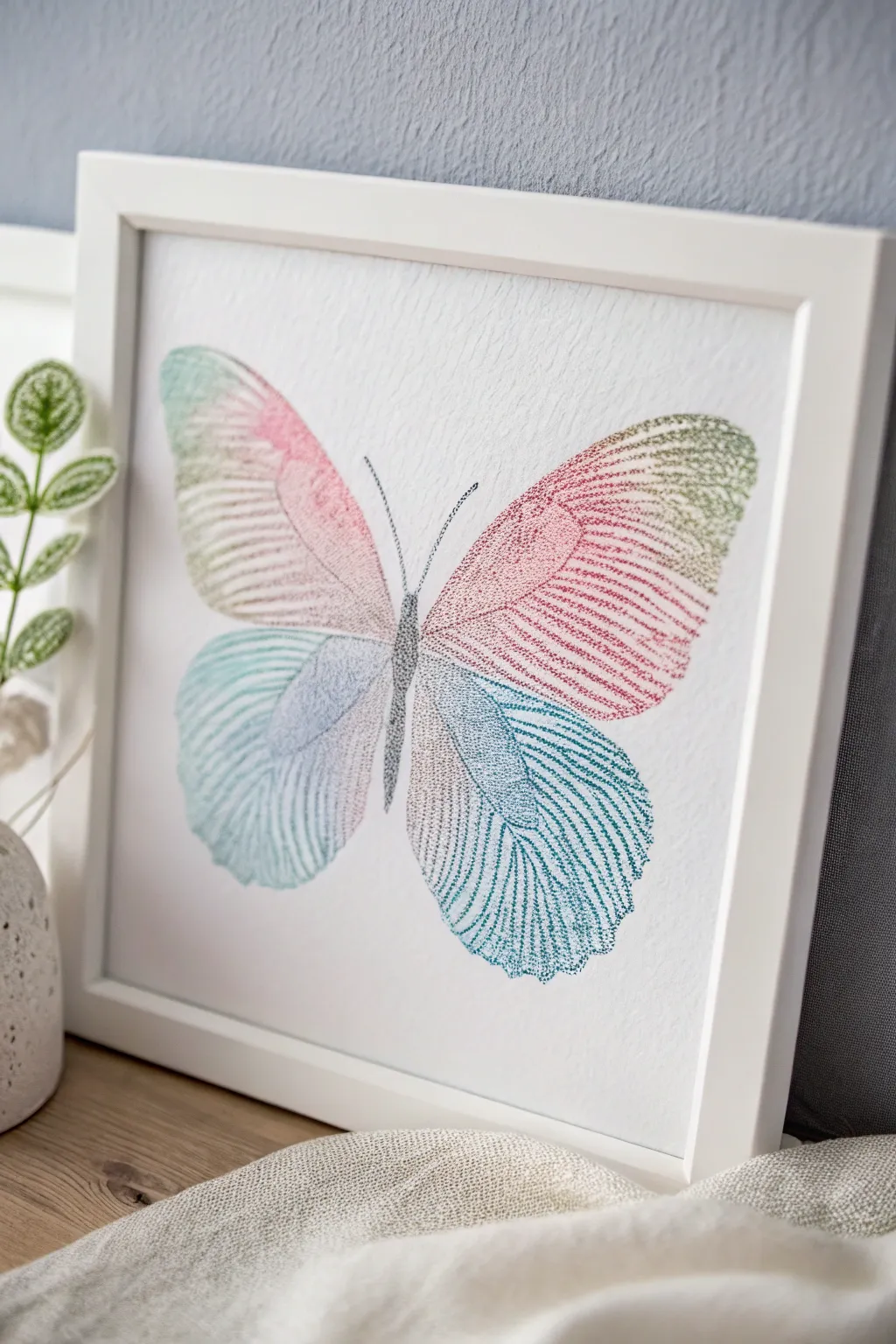 Bring a touch of whimsy to your space with handcrafted fingerprint butterflies. 🦋✨