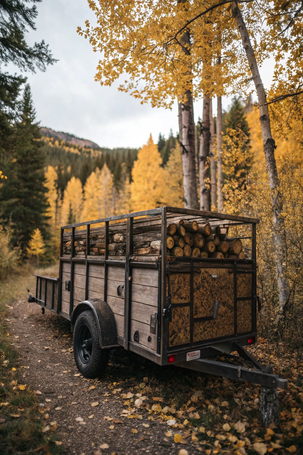Versatile Craftsmanship: A multi-purpose cargo trailer ready for any task, from firewood to furniture.