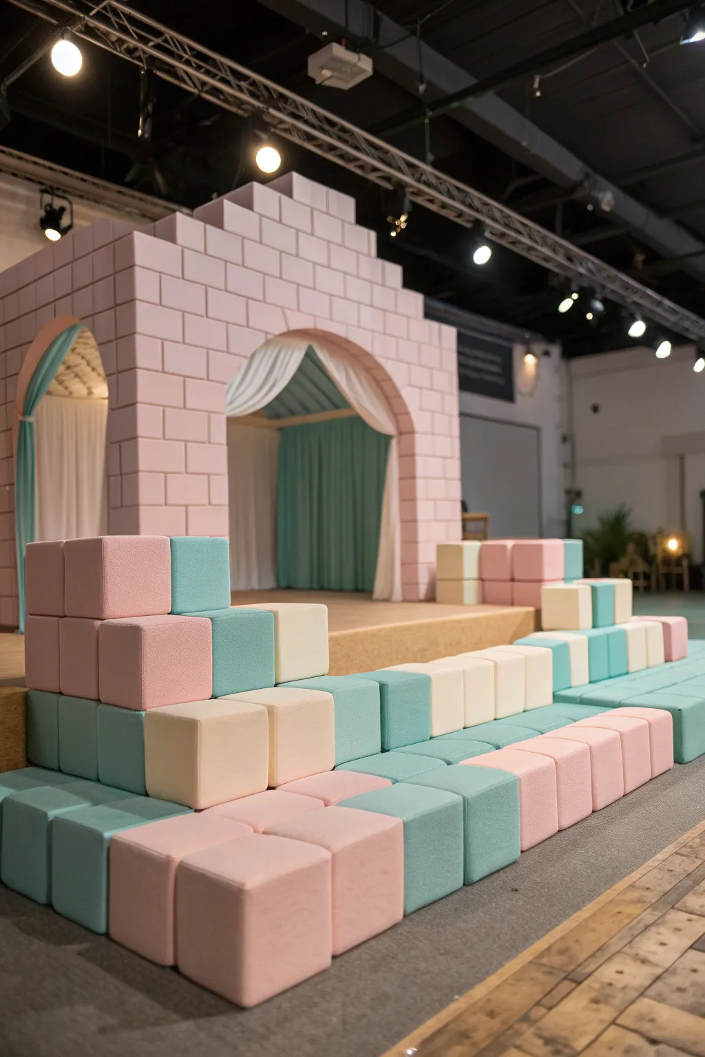 Craft your own whimsical world with foam block theater sets!