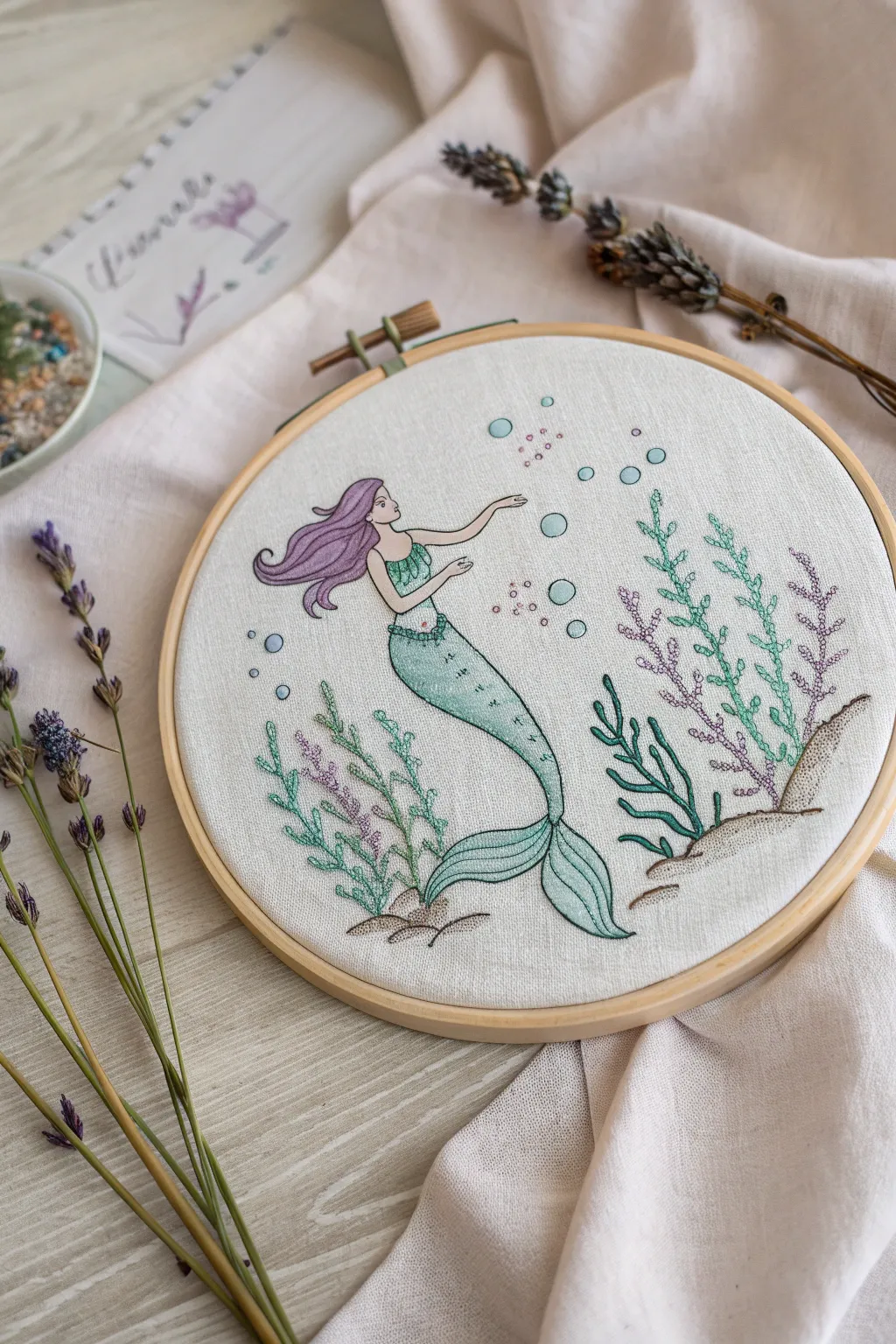 Dive into creativity with this enchanting mermaid cross stitch pattern, where simplicity meets sea-inspired beauty.