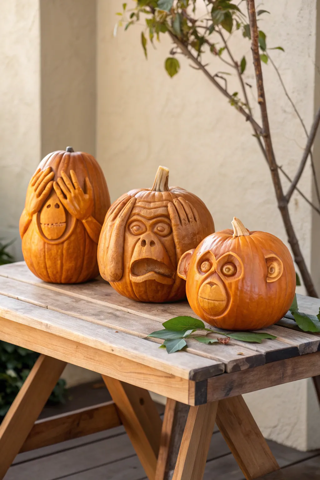 Playful Elegance: Three Wise Pumpkins to Inspire Your Halloween Decor