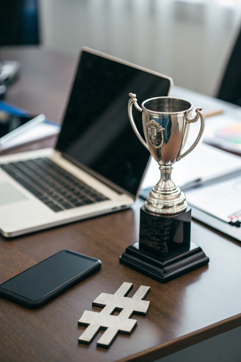 A social media star trophy for the digital enthusiast.