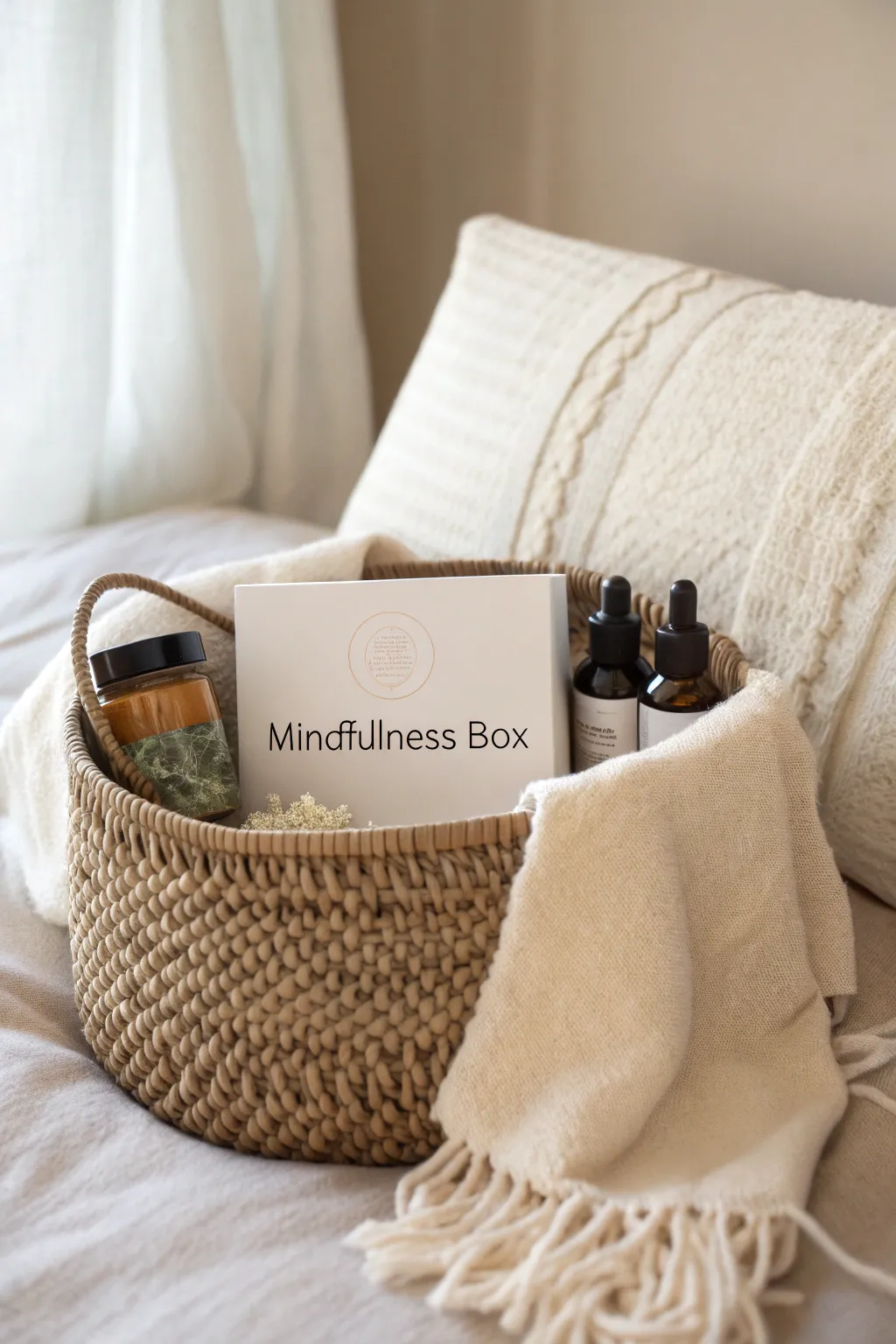 Discover serenity in simplicity with this mindful Galentine's gift basket.