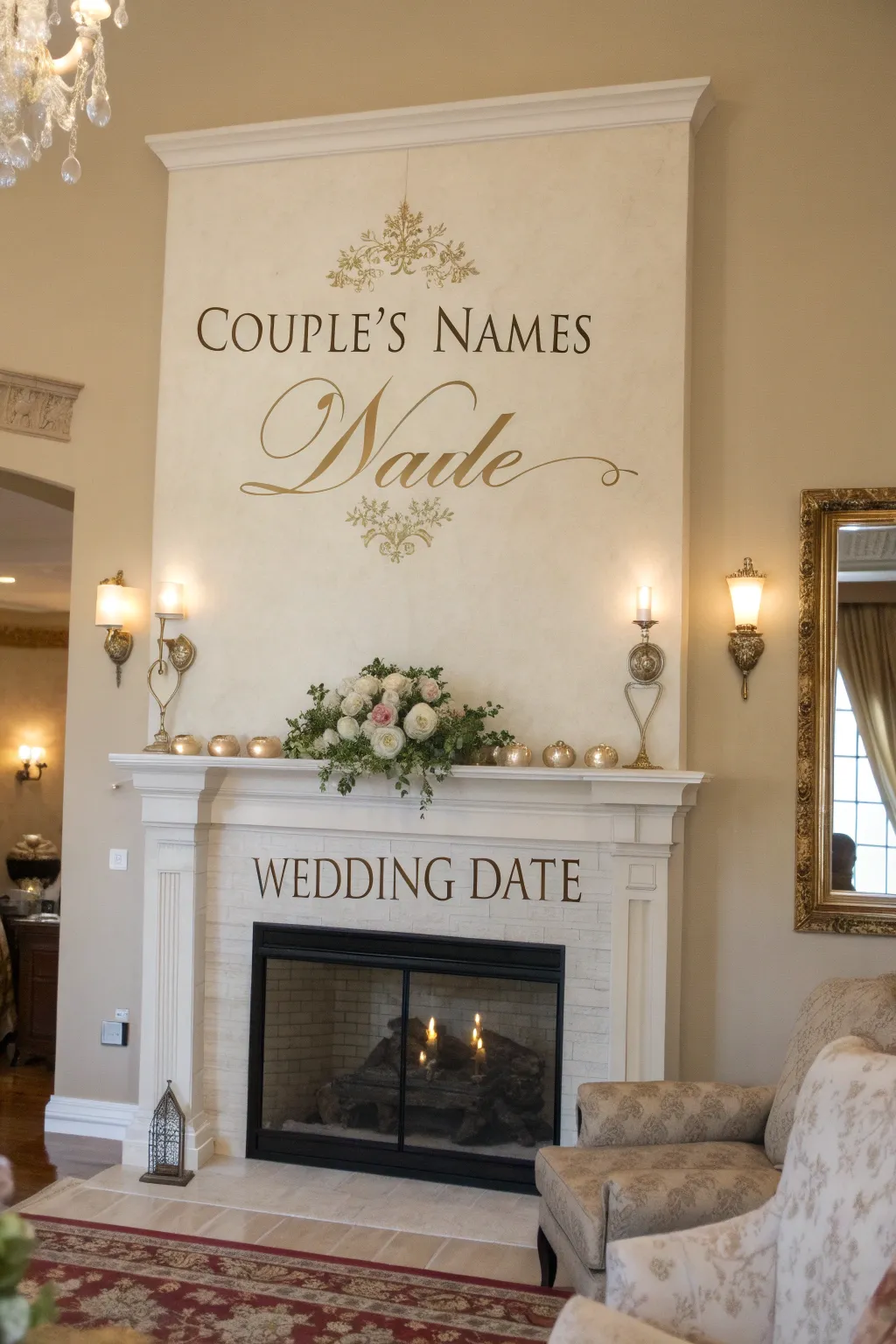 Personalized wall art transforms their house into a home.