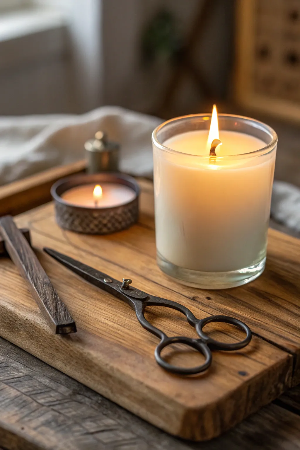 A wick trimmer is a practical and thoughtful addition to candle gifts.
