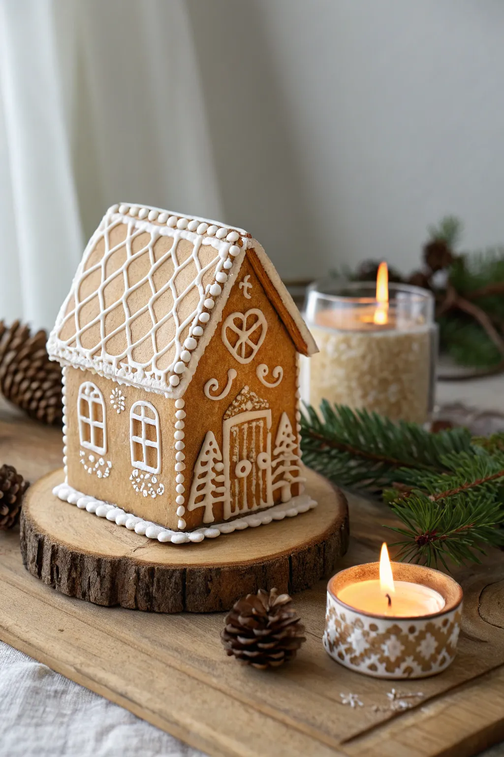 Embrace the warmth of winter with these enchanting gingerbread candle holders, where simplicity meets cozy elegance.