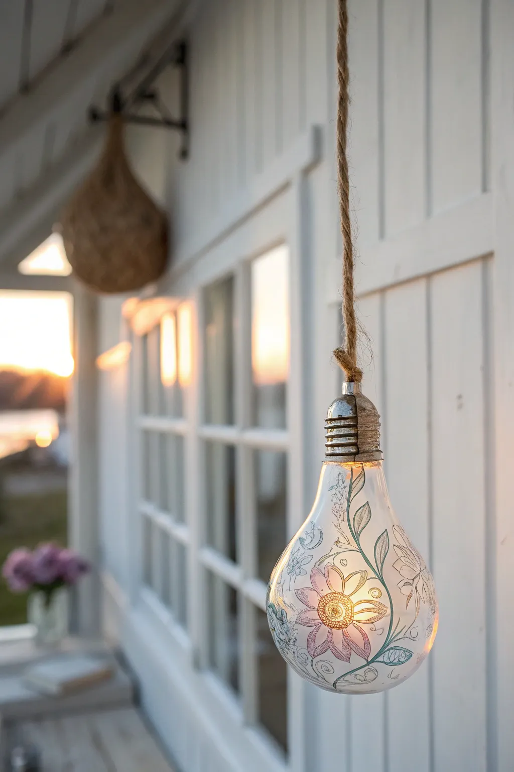 Transform old light bulbs into stunning glass art that brightens up any space with a touch of minimalist charm.