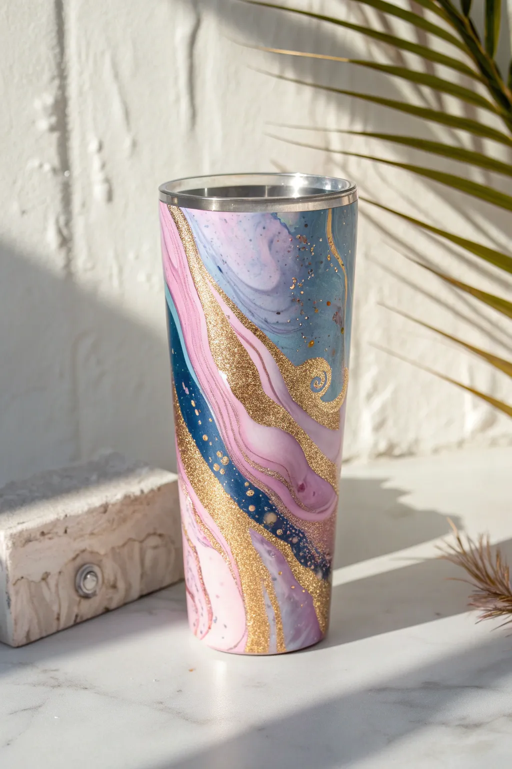 Transform your tumbler into a mini masterpiece with abstract art designs!