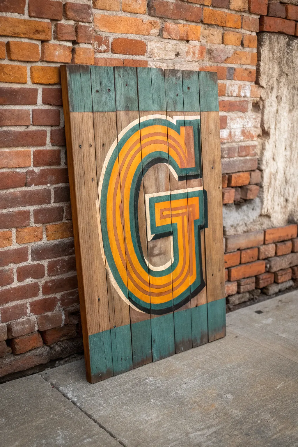 Bring a touch of retro charm into your space with a vintage-inspired graffiti letter.
