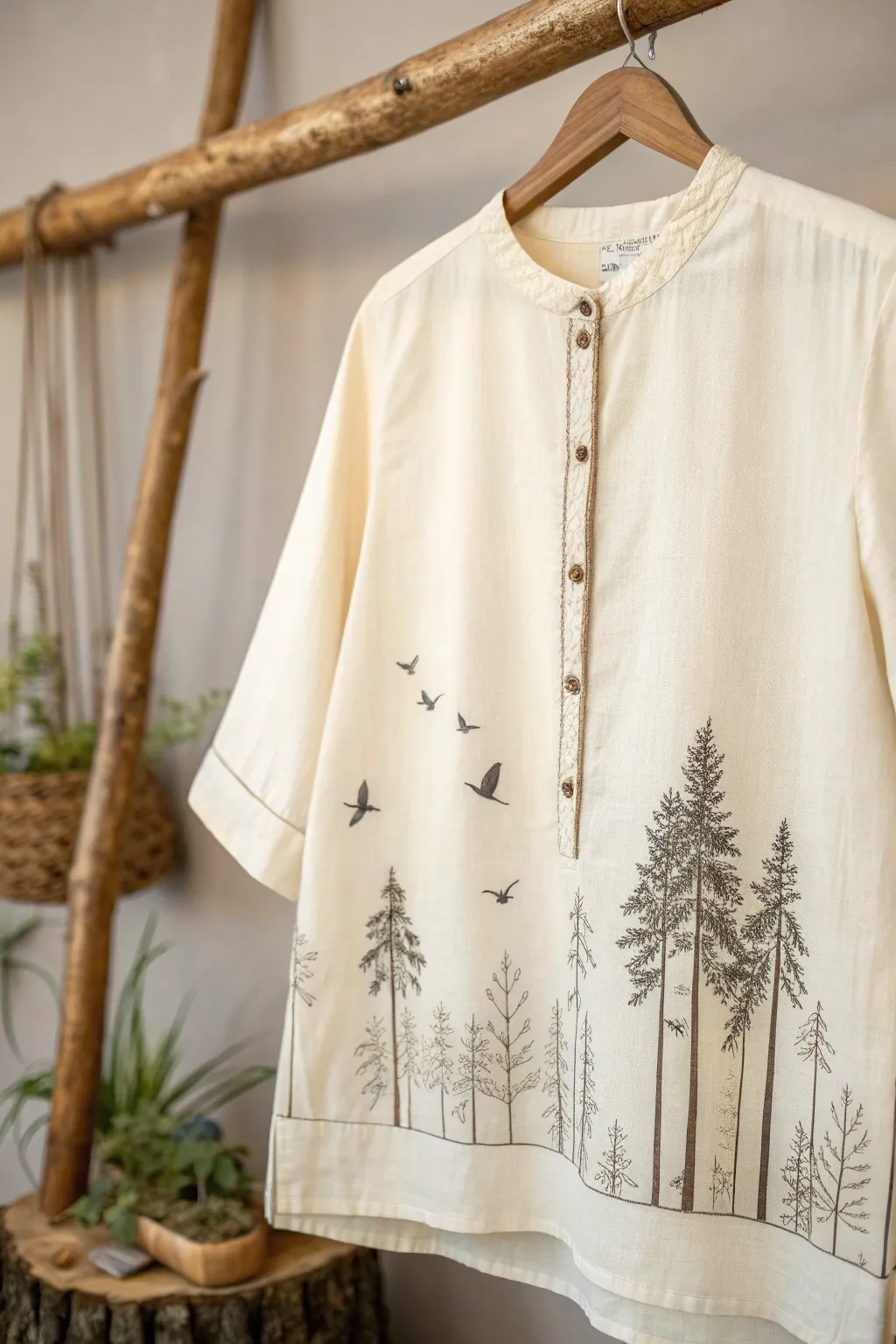 Celebrate grandma's birthday with the tranquility of nature through a beautifully crafted shirt design.