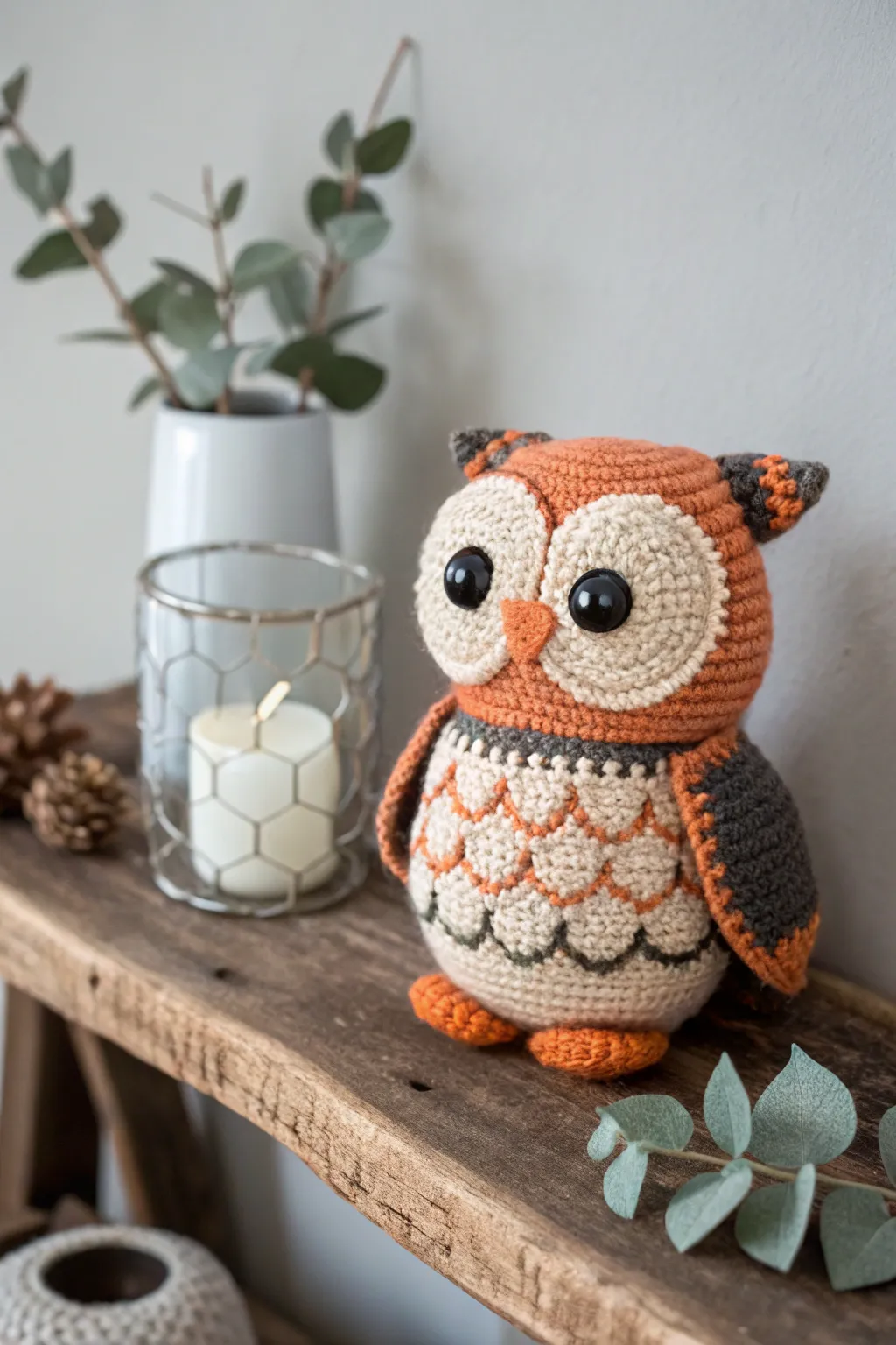 Add a touch of handcrafted charm to your Halloween decor with this adorable owl amigurumi.