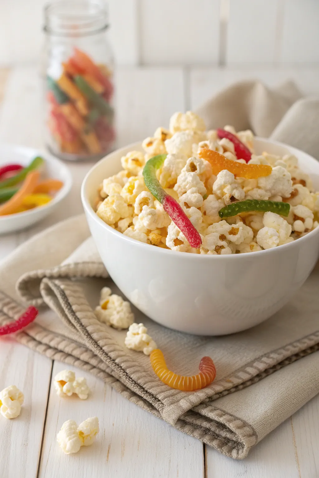 Delight in the playful surprise of Creepy Crawly Popcorn - a treat that's as fun as it is tasty!