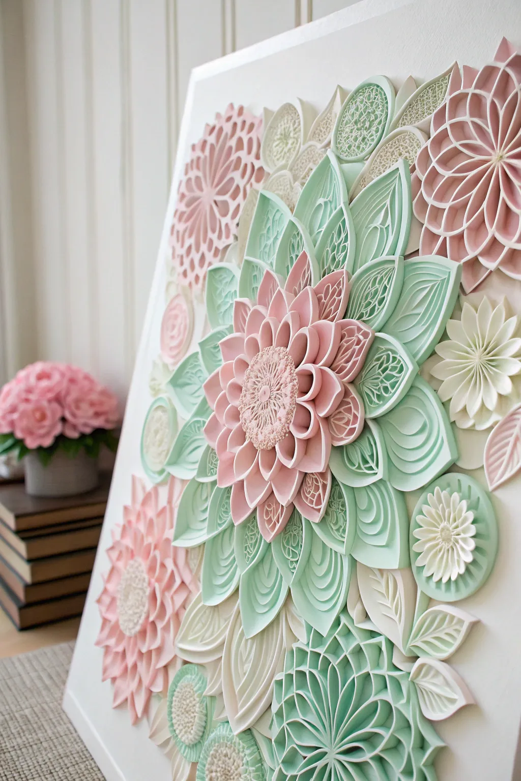Discover the beauty in depth with layered paper art – a minimalist's dream with a boho soul.