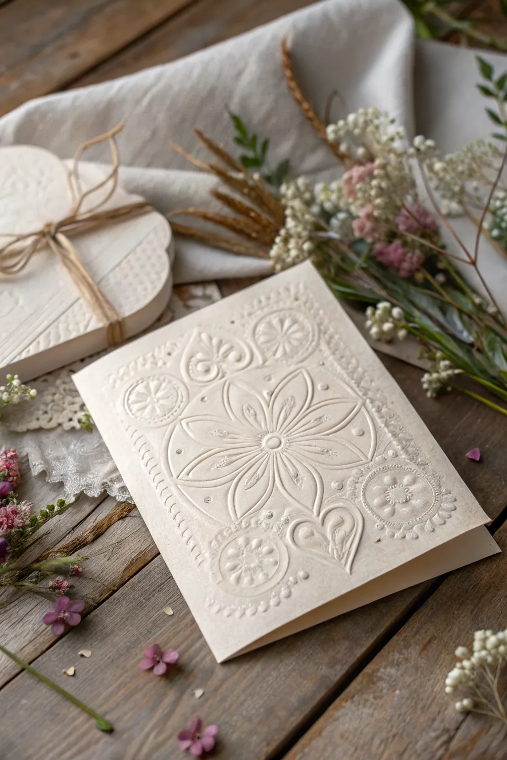 Celebrate her with embossed elegance: a timeless touch for Mother's Day.