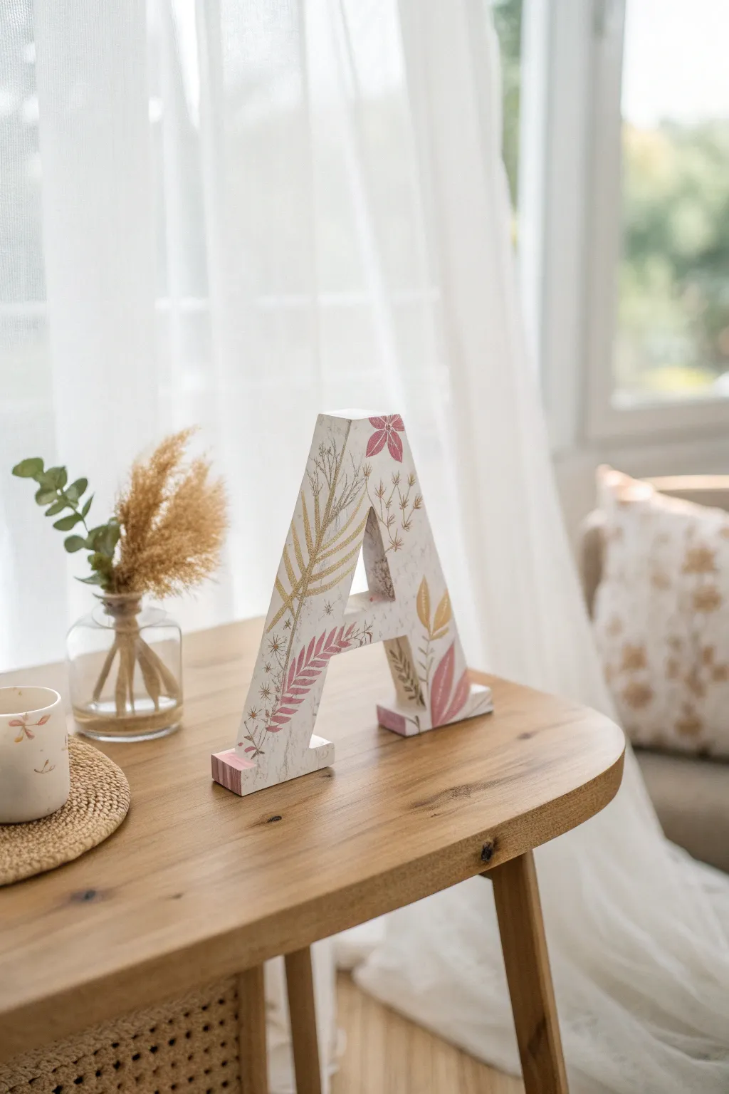 Express your style with beautifully crafted personalized letter decor.