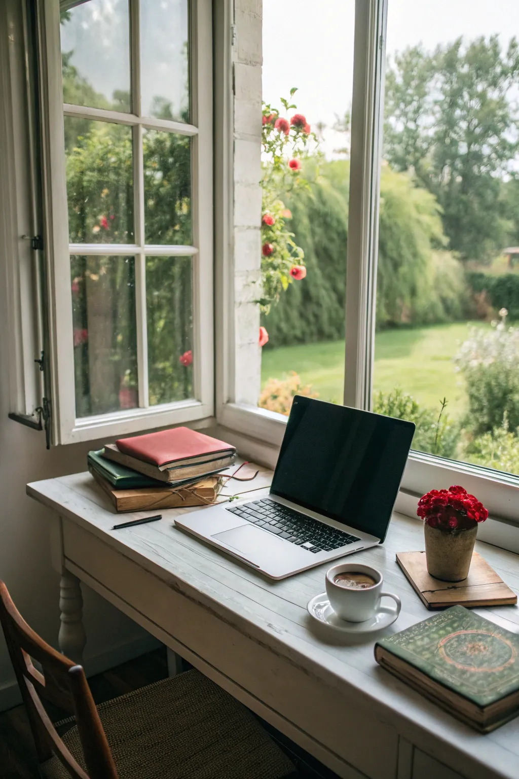 An inspiring view can boost mood and creativity.