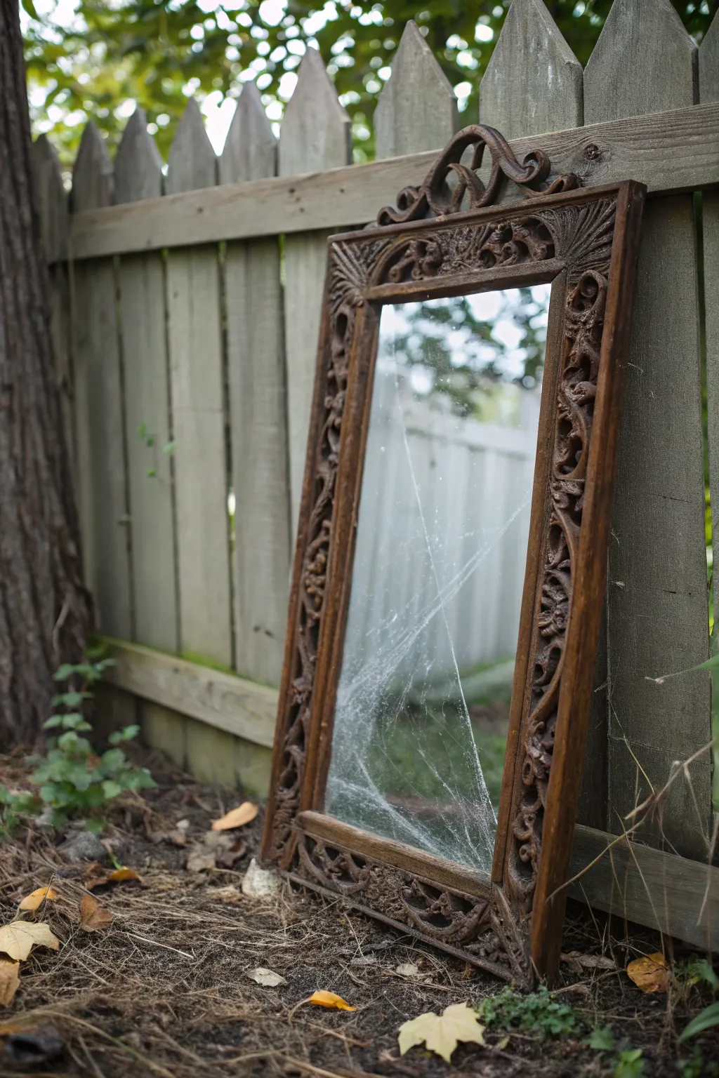 Evoke mystery and allure with a haunted mirror that whispers tales of the unseen. 🍂✨ #ScandiBoho #HalloweenDecor