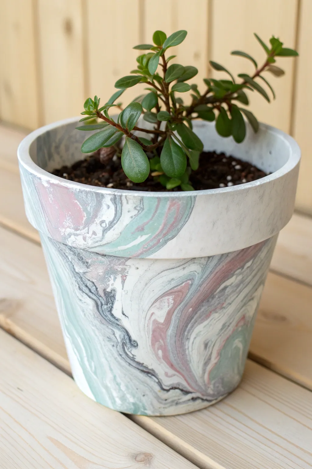 Transform your garden with a touch of marbled elegance. Discover the art of spray paint marbling for a chic, minimalist look.