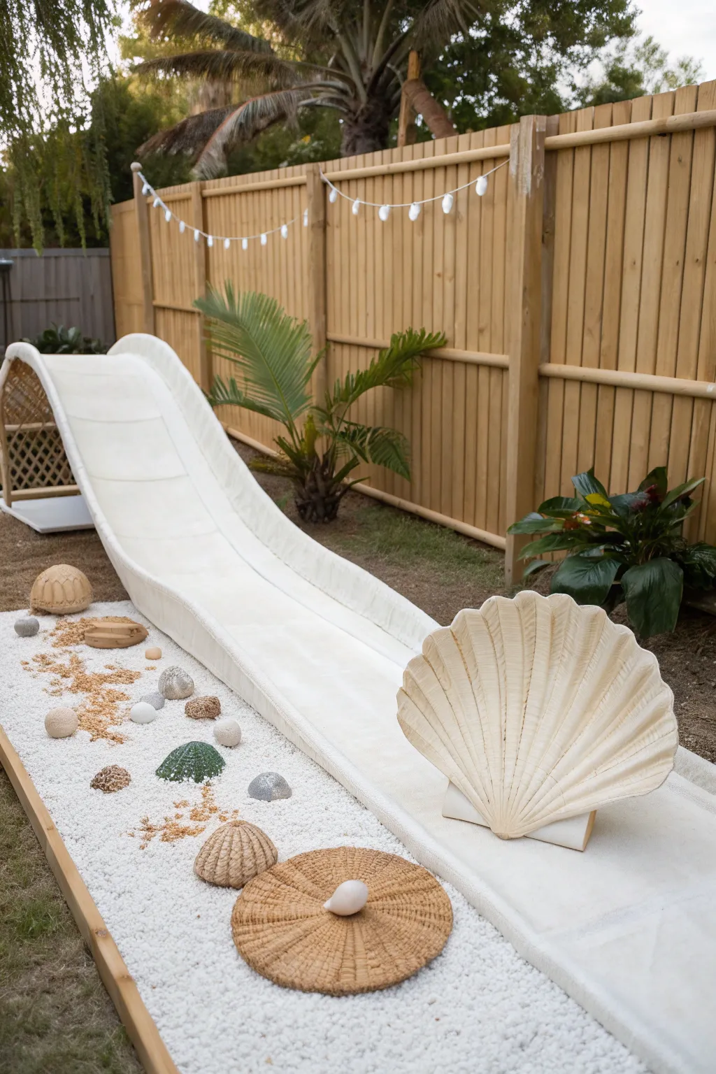 Transform your backyard into a tropical paradise with a beautifully themed slip and slide party!