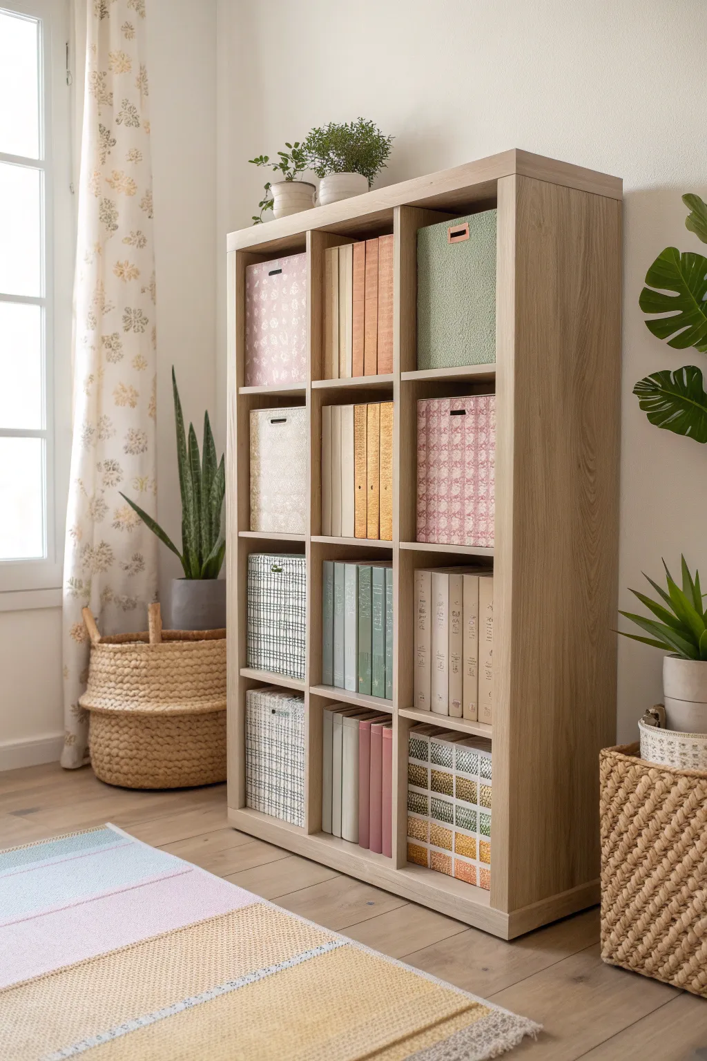 Elevate your scrapbook organization with a touch of Scandinavian elegance and Boho warmth. 🌿📚✨