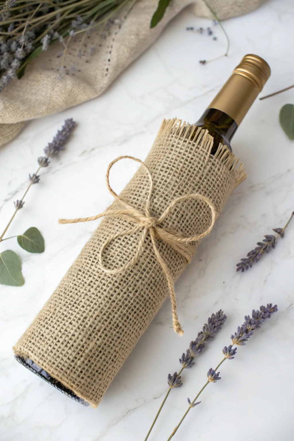 Elevate your gift-giving with a Wine-of-the-Month wrapped in rustic elegance.