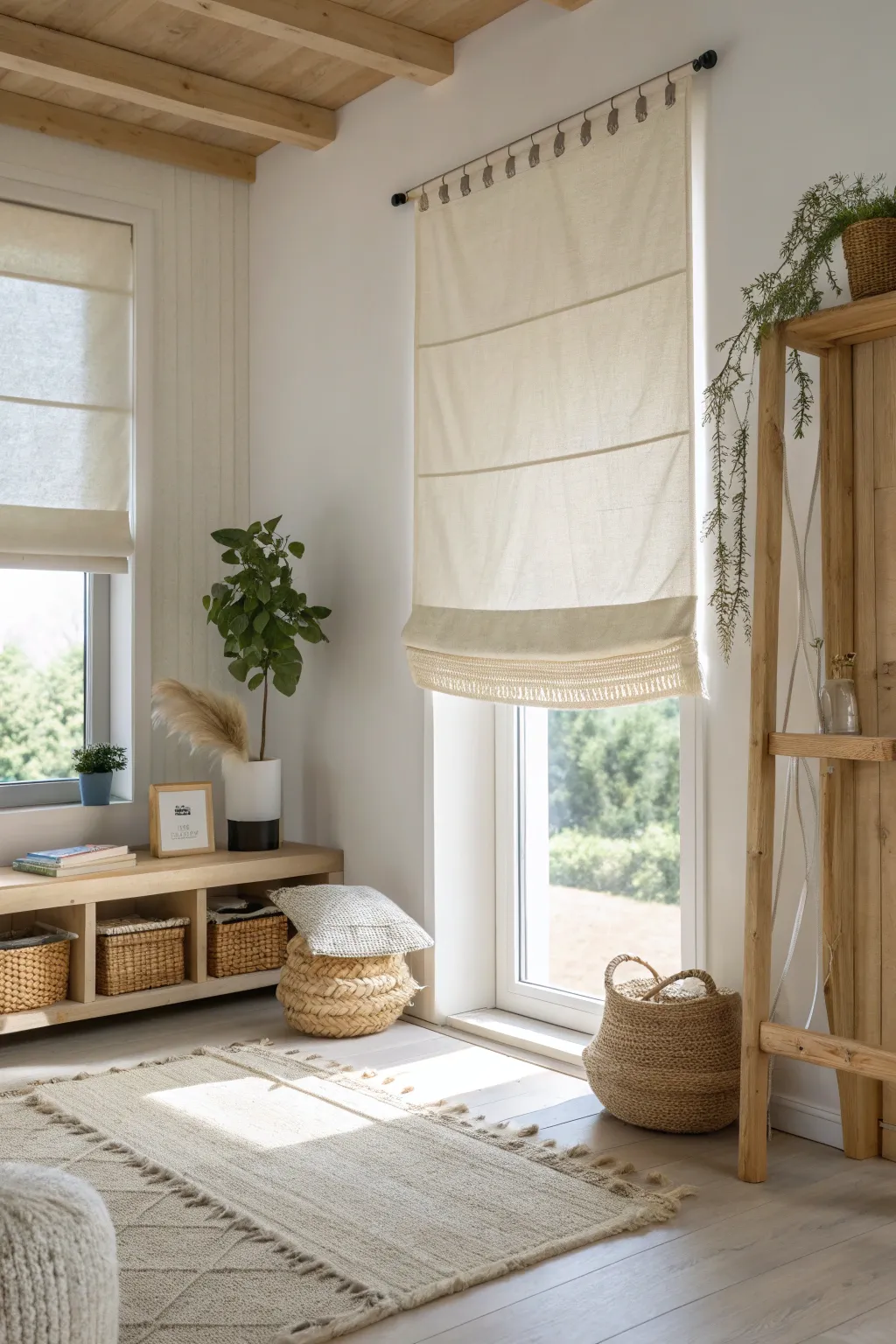 Embrace the art of light and privacy with elegant top-down, bottom-up shades.