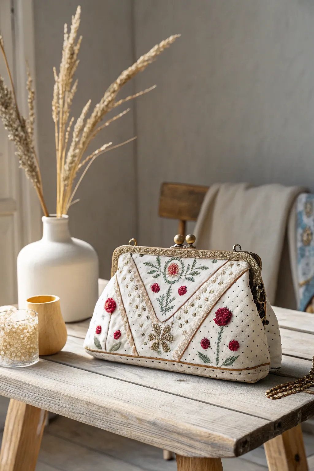 Embrace nostalgia with a chic retro revival: this purse blends vintage charm with modern minimalist elegance.