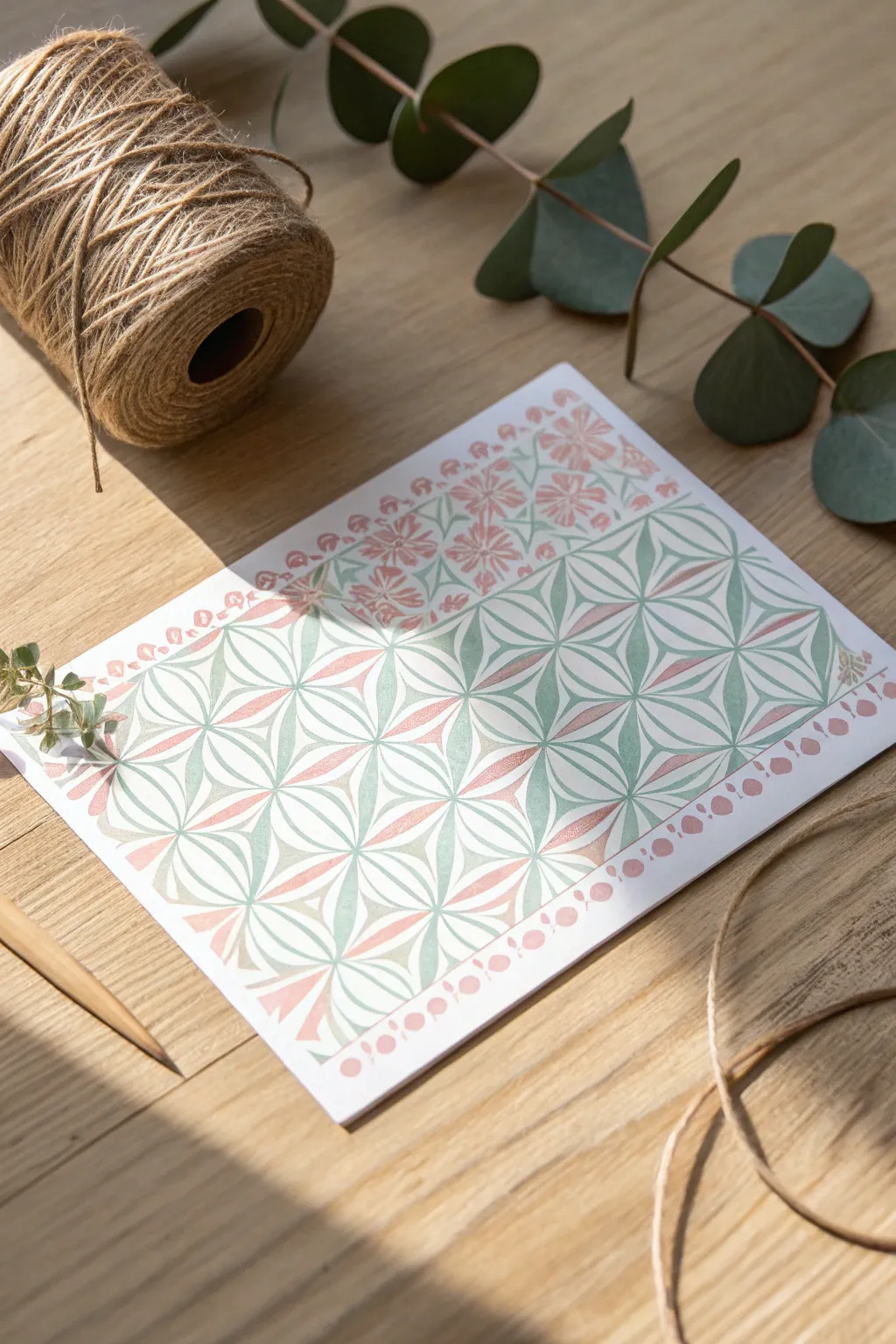 Discover the art of stenciled beauty on index cards, where simplicity meets creativity.