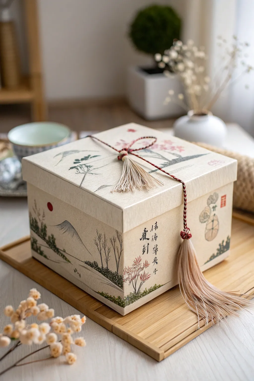 Transform your gift into a work of art with Japanese prints that speak elegance and culture.