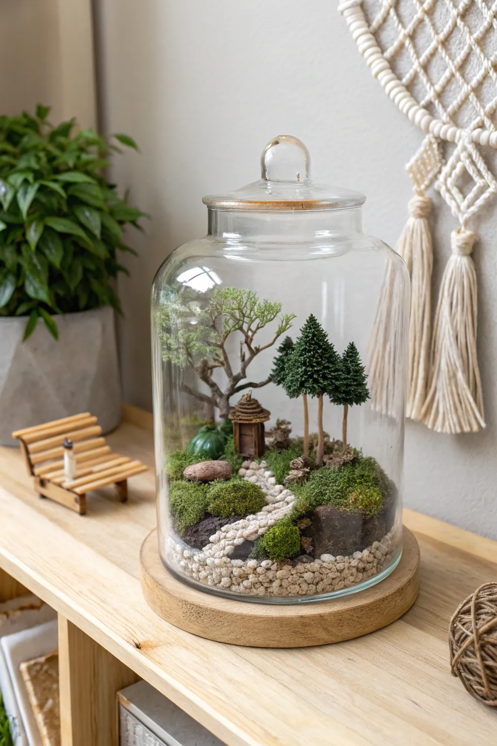 Capture the magic of miniature worlds in a jar, where creativity meets simplicity.