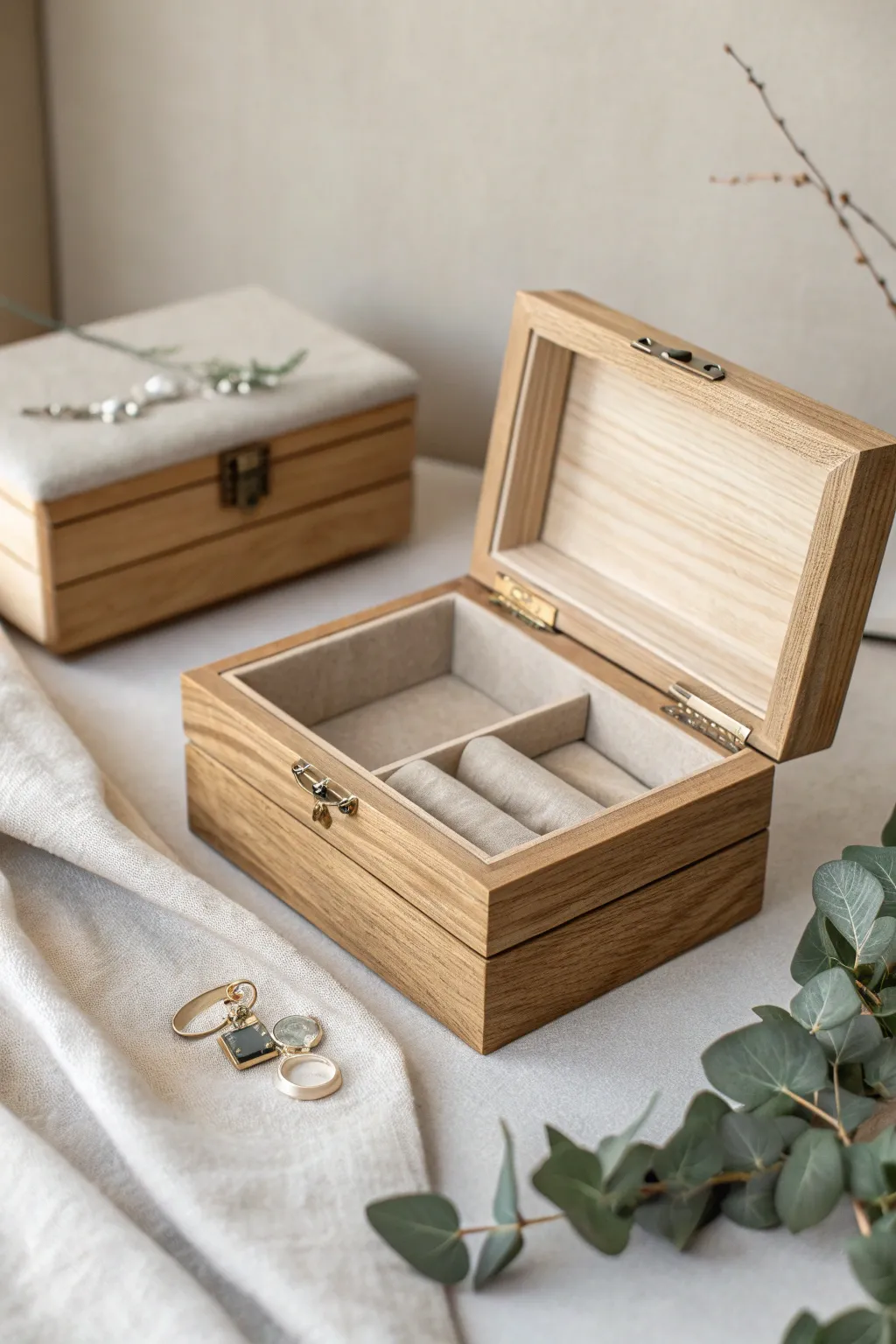 Discover the elegance of simplicity with magnetic closure jewelry boxes—a perfect blend of Scandinavian minimalism and Boho charm.