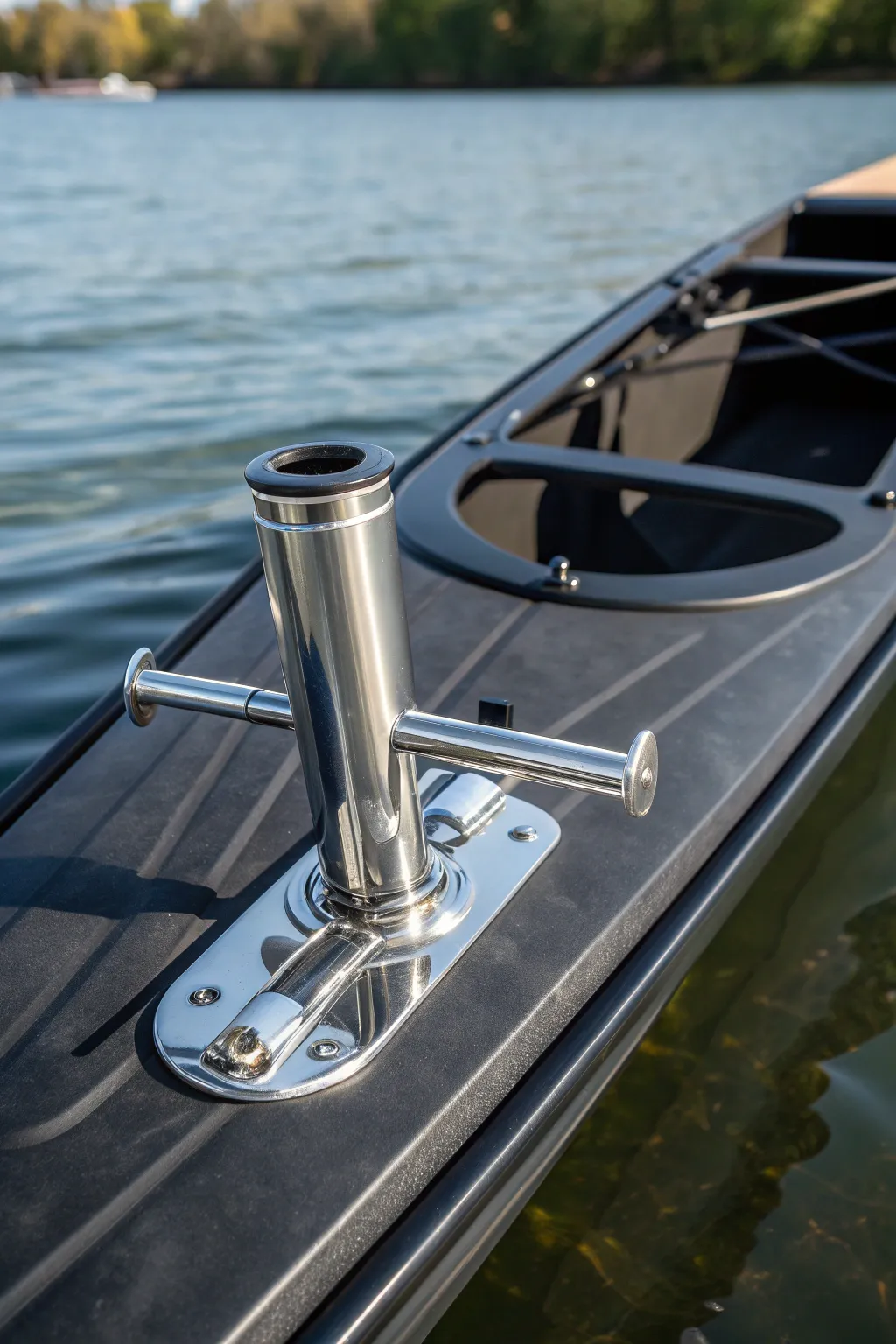 Elevate your fishing game with a flush mount rod holder for a seamless and professional look.